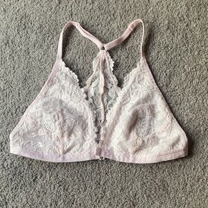 Delicate Lace Bralette in Soft Pink